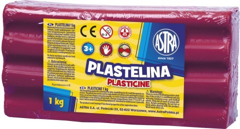 Plastelina 1 kol. purpurowa 1000g Astra (303111009)
