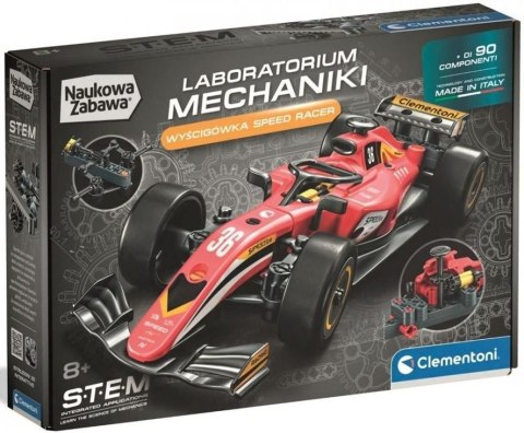 Klocki konstrukcyjne Laboratorium mechaniki Wyścigówka Clementoni (50288)