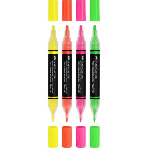 Marker specjalistyczny akrylowy 4 kol. neon Faber Castell (285505 FC)