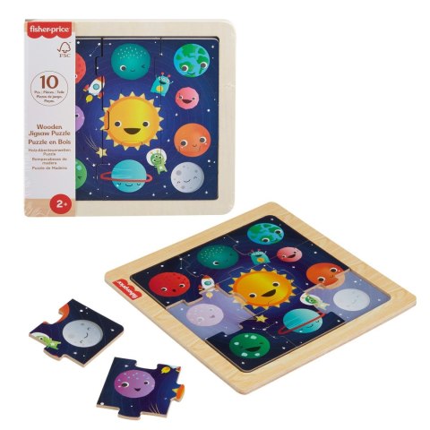 Puzzle drewniane mix 9 el. Fisher Price (HXV15)