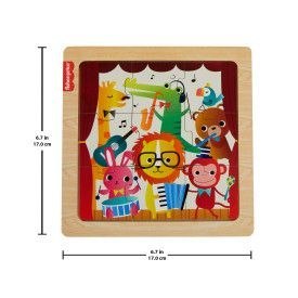 Puzzle drewniane mix 9 el. Fisher Price (HXV15)