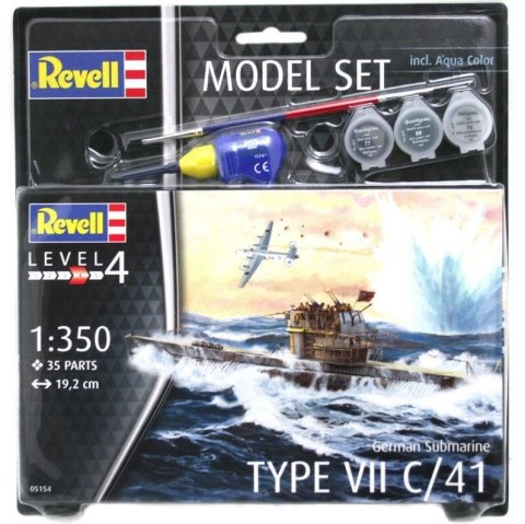 Model do sklejania Set statek German Submarine Type VII C/4 Revell (116449)