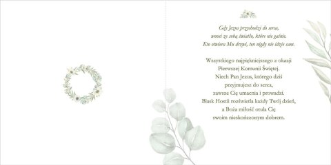Kartka składana Komunia kw Ab Card (KW LUX)