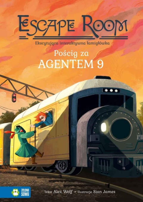 Książka dla dzieci Escape Room. Pościg za Agentem 9 Zielona Sowa