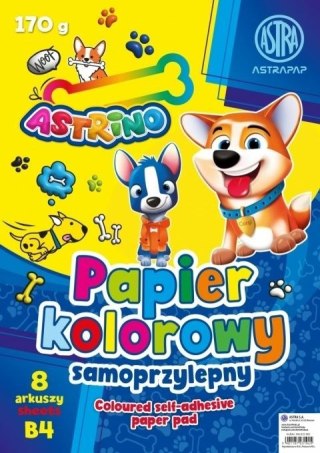 Papier kolorowy B4 samoprzylepny mix 8k. 170g (nd) (106025002)