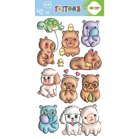 Tatuaż zmywalny BUBBLE KAPI FUN cm Happy Color (HA 4261 1020-KP08)