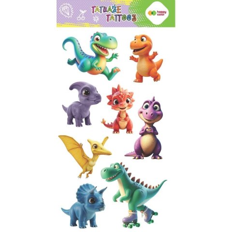 Tatuaż zmywalny Dino Happy Color (HA 4261 1020-KP07)