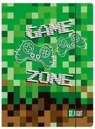Teczka kartonowa na gumkę Game Zone A4 zielony 300g Unipap