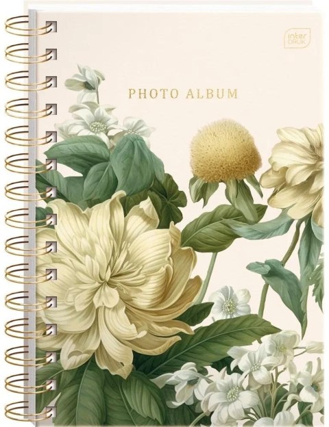 Album tradycyjny B5 25 kart 25k. Interdruk (METALIC FLOWERS)