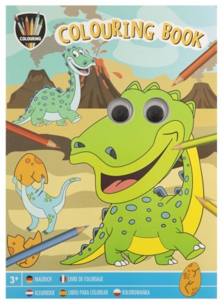 Kolorowanka dino ruchome oczy Antella (8715427113845)