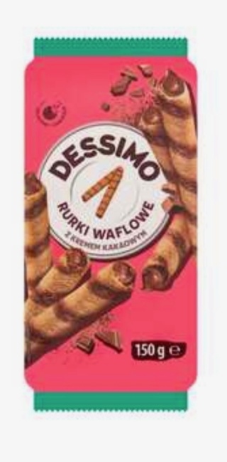 Rurki dessimo z kremem kakaowym 150 g
