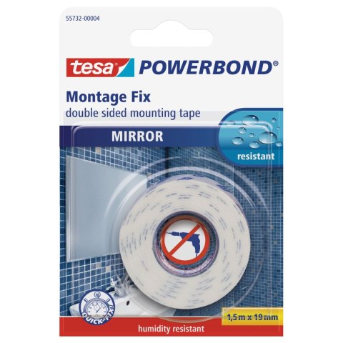 Taśma dwustronna Powerbond 19x1,5 [mm x m] Tesa (55732-00004-04)