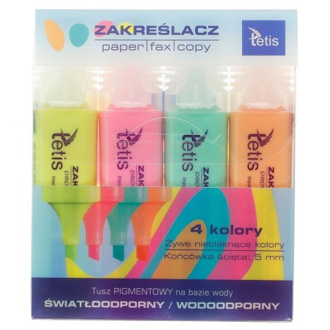 Zakreślacz wkład mix 5,0mm Tetis