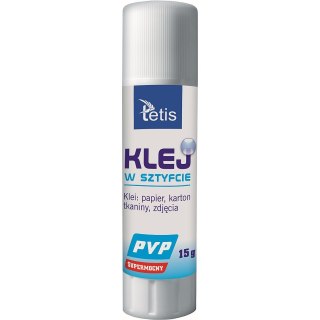 Klej w sztyfcie PVP 15g Tetis (BG112-B)