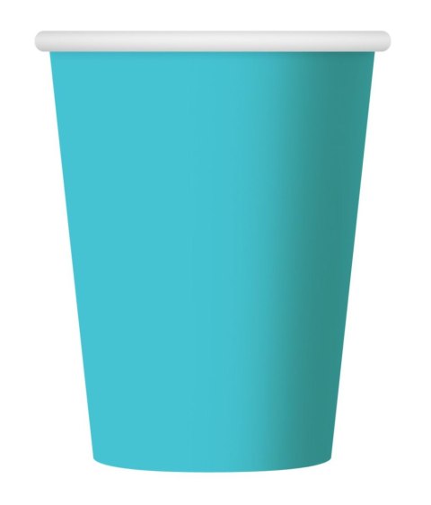 Kubek jednorazowy JEDNOKOLOROWE BŁĘKITNE papier 270ml Godan (PF-KJB)