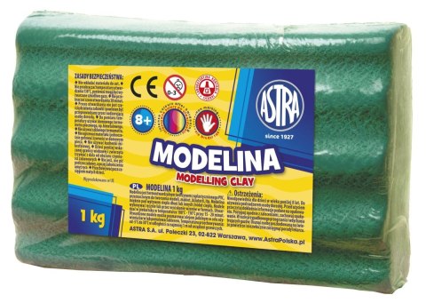 Modelina 1 kol. zielona 1000g Astra