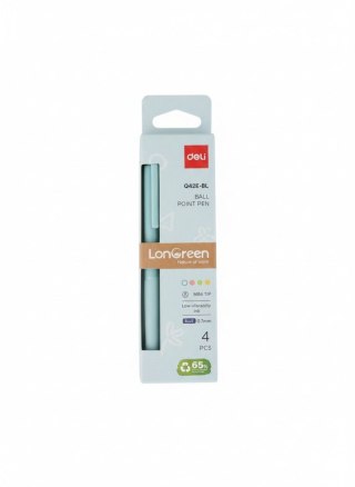 Długopis Deli EQ42E-BL wkład niebieski Argo (EQ42E-BL)