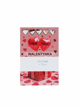 Pocztówka walentynka złocona Pol-mak (PLz)