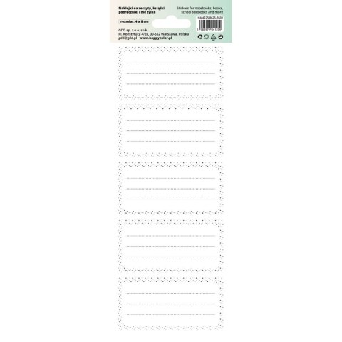 Naklejka na zeszyt (HA 4225 8625-BS01)