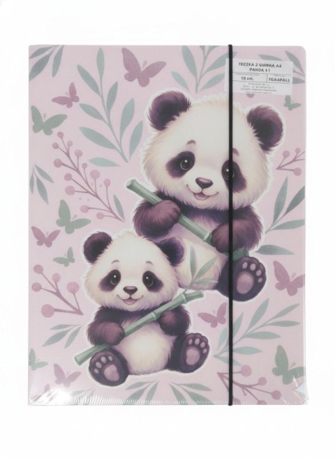 Teczka kartonowa na gumkę Panda A4 mix Derform (TGA4PA11)