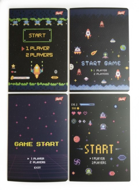 Zeszyt A5 Pixel Universe 16k. 70g krata Unipap