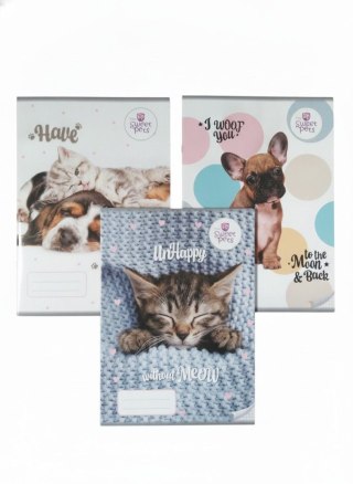 Zeszyt The Sweet Pets A4 32k. krata Beniamin
