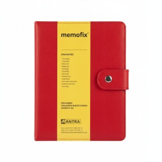 Organizer B6 MEMOFIX B6 czerwony Antra (NABUK)