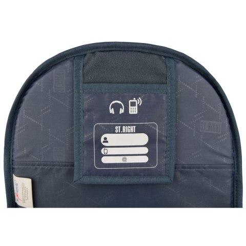 Plecak BLACK GLITTER 5903235665349 4-KOMORY St.Right (BP-06)
