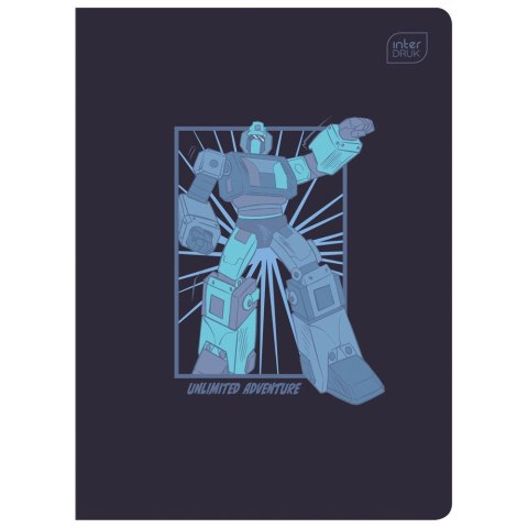 Zeszyt A5 MAT+UV 16k. 70g krata Interdruk
