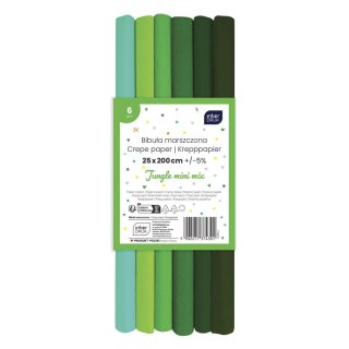 Bibuła marszczona JUNGLE mix 250mm x 250mm Interdruk