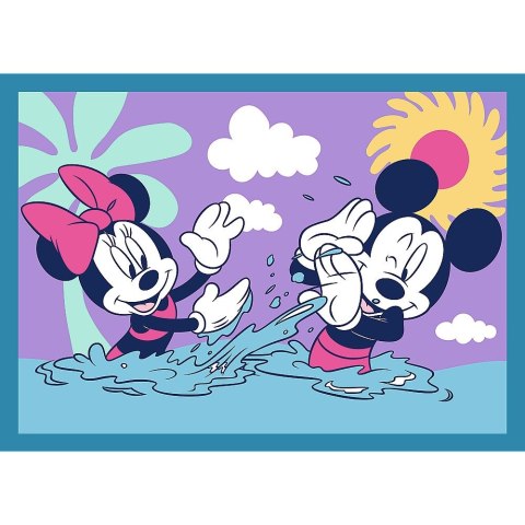 Puzzle Disney Mickey Zabawne zdarzenia Myszki Miki 4w1 el. Trefl (34669)