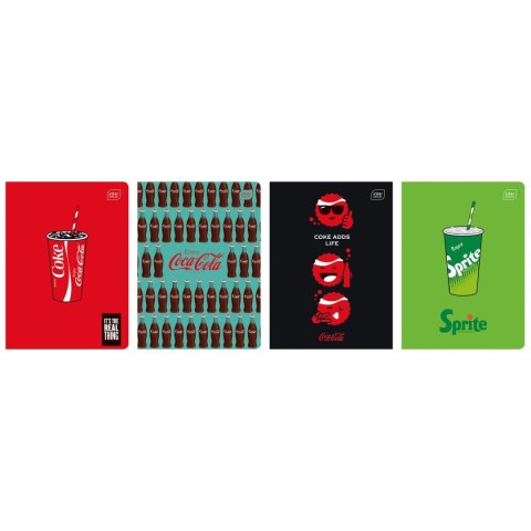Zeszyt HYBRID COCA COLA A5 32k. 70g linia kolor Interdruk (ZE60KFG)