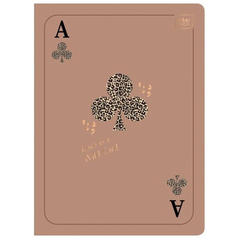 Zeszyt SATIN GOLD metalic A5 80k. 70g linia Interdruk (ZE60KFG)