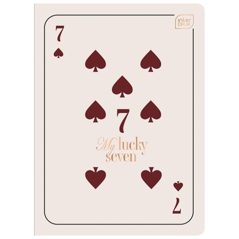 Zeszyt SATIN GOLD metalic A5 80k. 70g linia Interdruk (ZE60KFG)