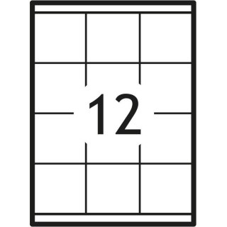 Etykieta samoprzylepna A4 biały [mm:] 70x67,7 Grand (018)