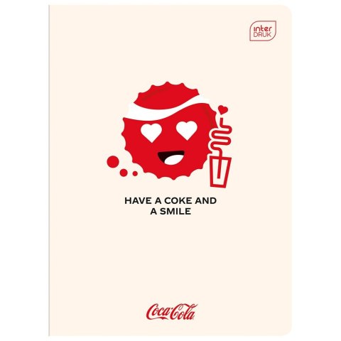 Zeszyt HYBRID COCA COLA A5 60k. 70g krata Interdruk (ZE60KFG)