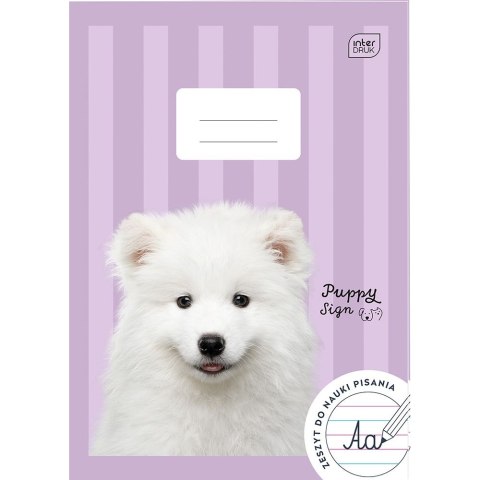 Zeszyt PUPPY SIGN A4 32k. 70g trzy linie Interdruk