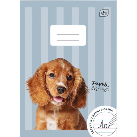 Zeszyt PUPPY SIGN A4 32k. 70g trzy linie Interdruk