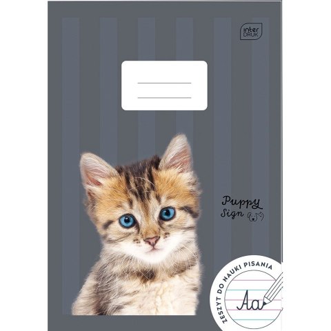 Zeszyt PUPPY SIGN A4 32k. 70g trzy linie Interdruk