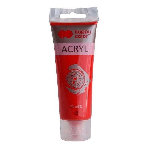Farba akrylowa CZERWONA kolor: czerwona 75ml Happy Color (HA 7370 0075-2)