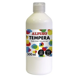 Farby plakatowe kolor: biały 500ml 1 kolor. Alpino
