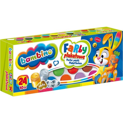 Farby plakatowe kolor: mix 10ml 24 kolor. St.Majewski (5903235002885)