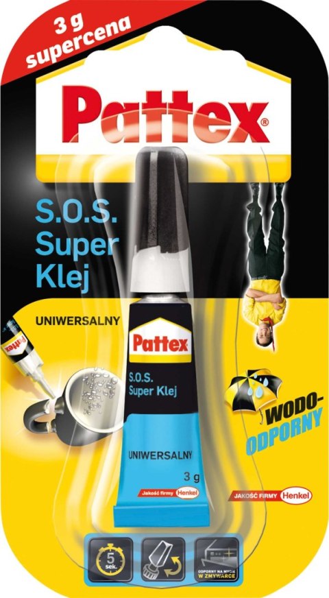 Klej błyskawiczny SOS standard 3g Pattex (HEPA1692510)