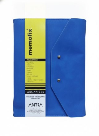 Organizer B6 MEMOFIX B6 kobaltowy Antra (NABUK)