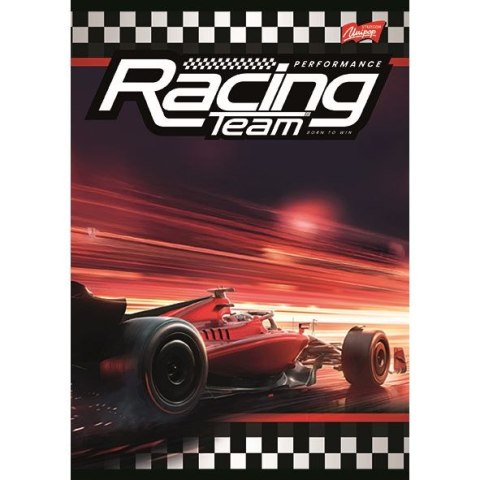Zeszyt A5 Racing Team 32k. 70g podwójna linia kolor Unipap