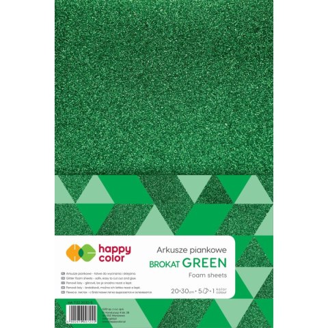 Arkusz piankowy kolor: zielony 5 ark. Happy Color (HA 7132 2030-5)