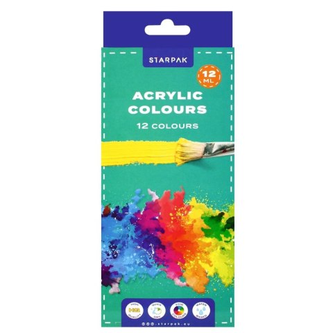 Farba akrylowa kolor: mix 12ml Starpak (520192)