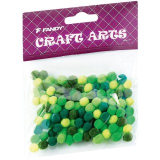 Pompony zielony 120 szt Fandy (171812)