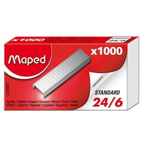 Zszywki 24/6 24/6 1000 szt Maped (324405)