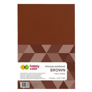 Arkusz piankowy kolor: brązowy 5 ark. [mm:] 210x297 Happy Color (HA 7130 2030-75)